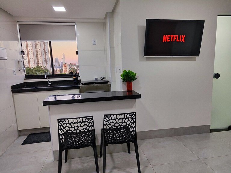 L102 Apto Completo - 5min do Shopping Flamboyant